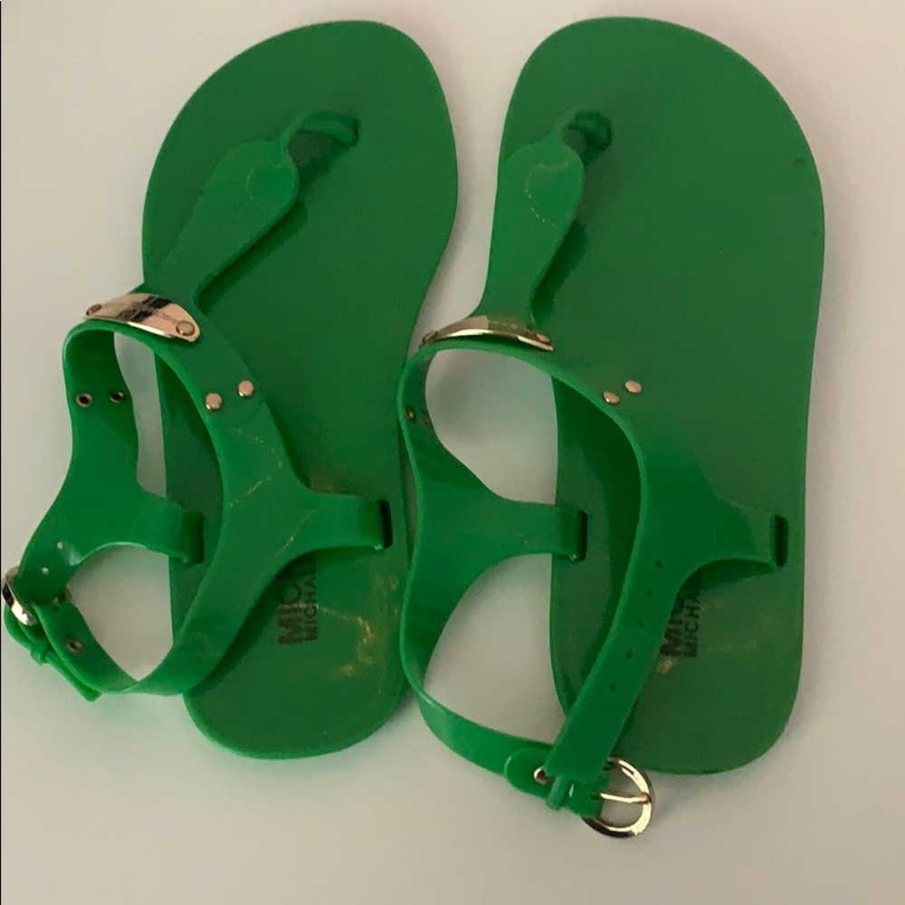 Micheal Kors green sandals